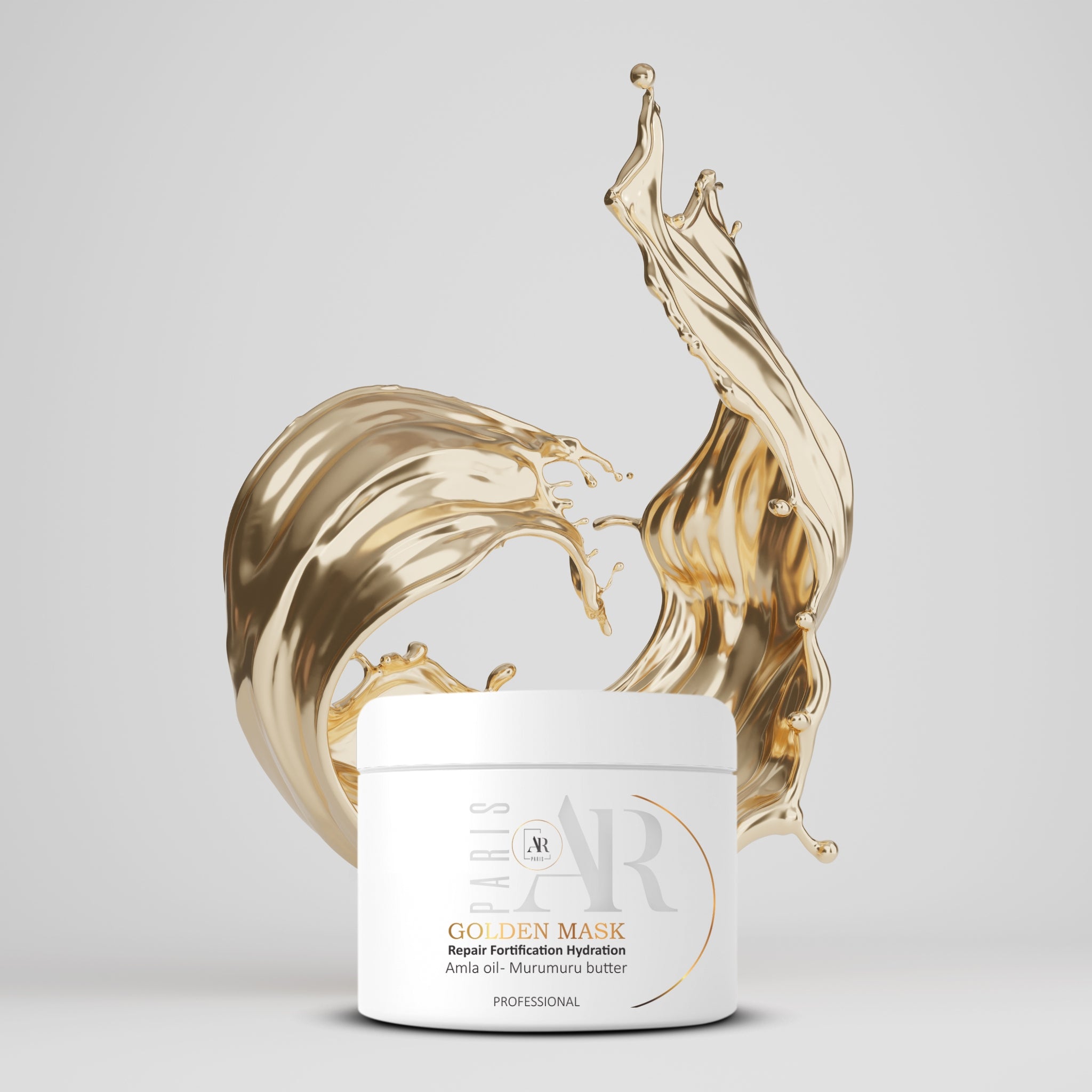 Masque Golden 500ml sans sulfate - réparation des cheveux secs et abîmés