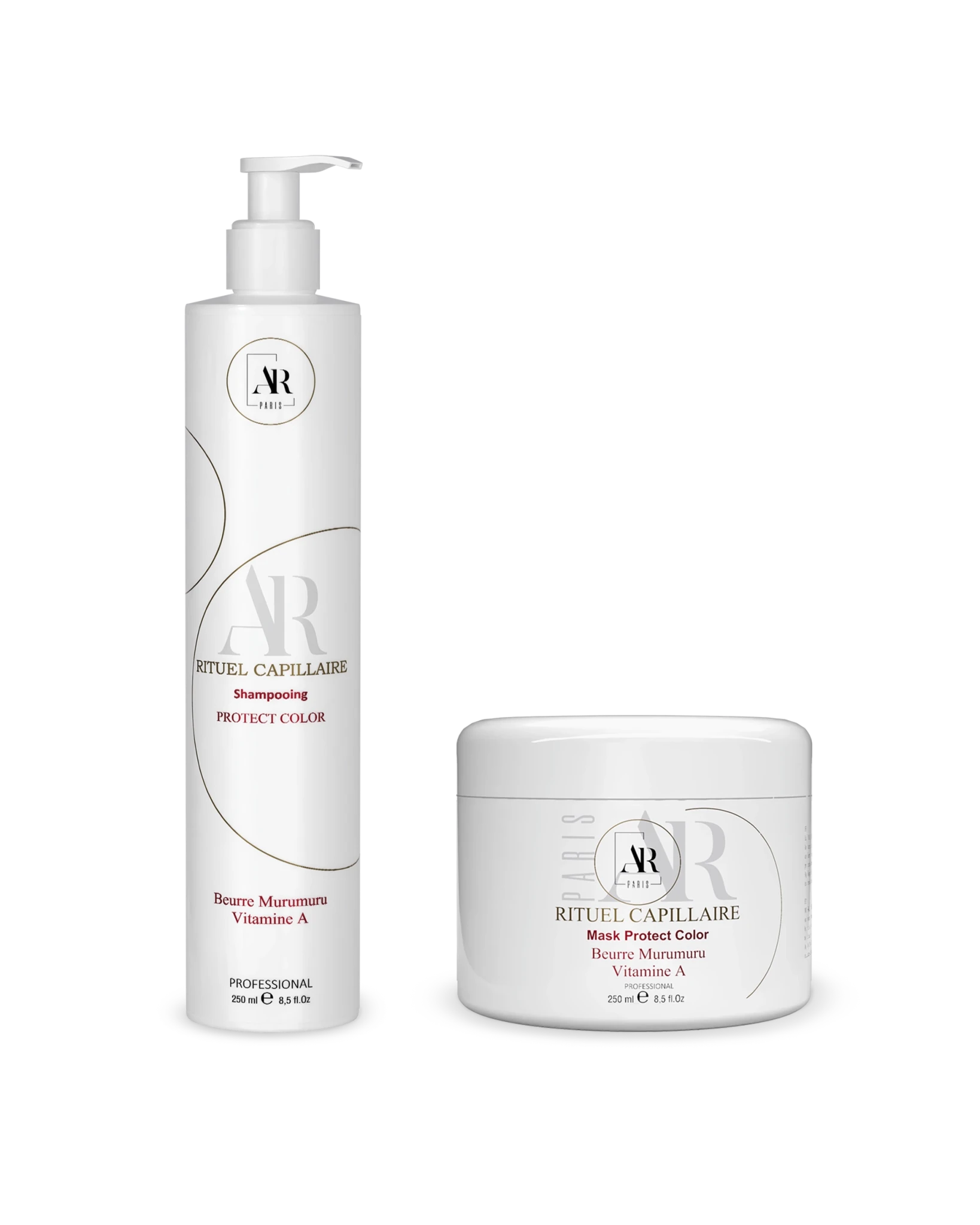 Shampooing Protect Color et Mask Protect Color AR Paris sans sulfate sans parabène soin cheveux colorés