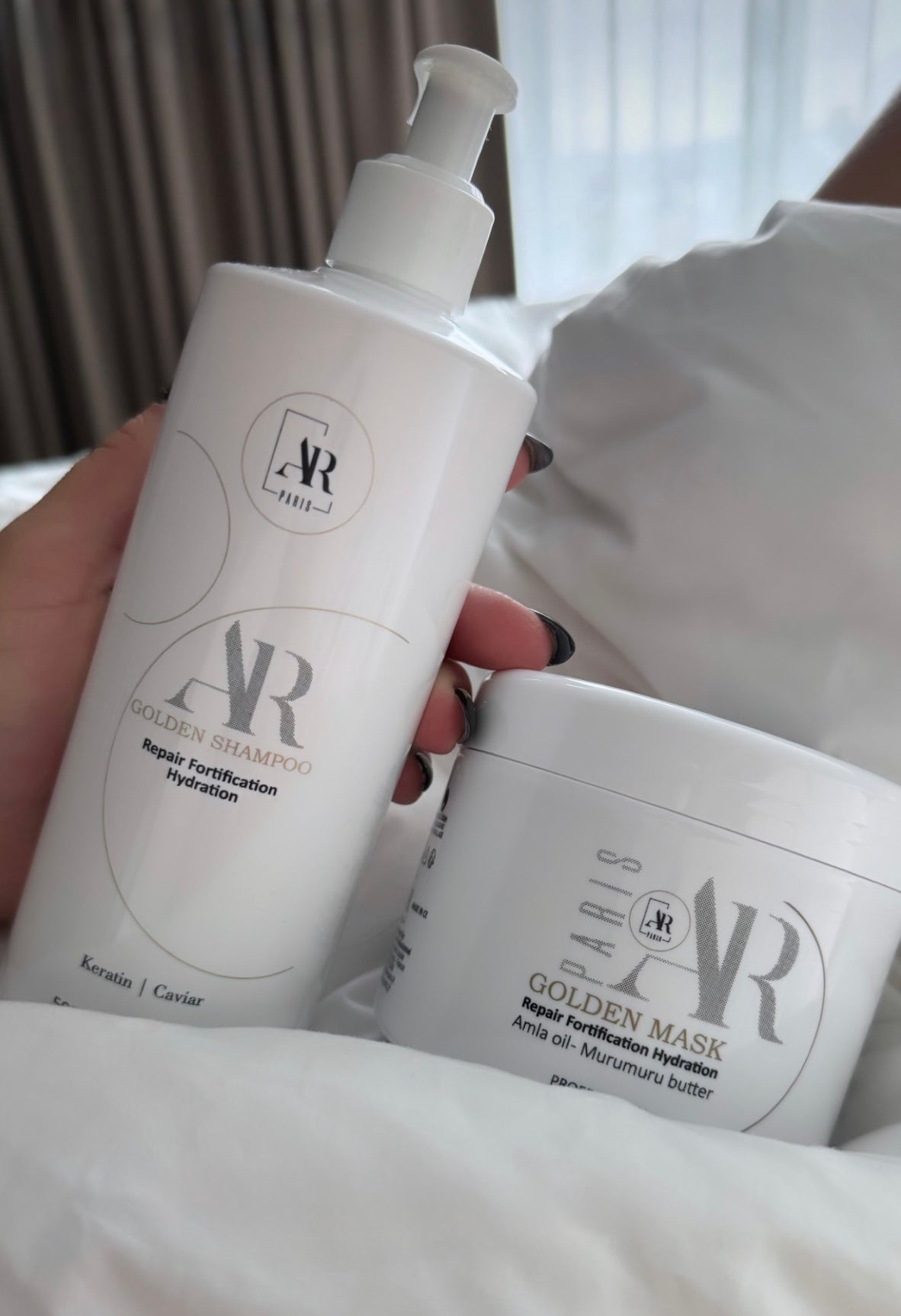 Kit shampooing et masque golden sans sulfate AR Paris