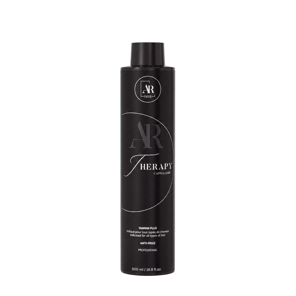 Flacon noir du Lissage au Tanin Therapy professionnel AR Paris, format 500 ml