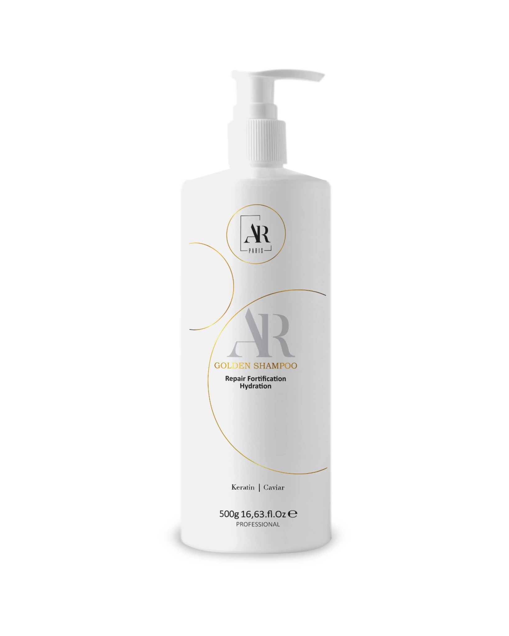 Shampoing Golden AR Paris sans sulfate pour entretien du lissage hydratation et réparation des cheveux