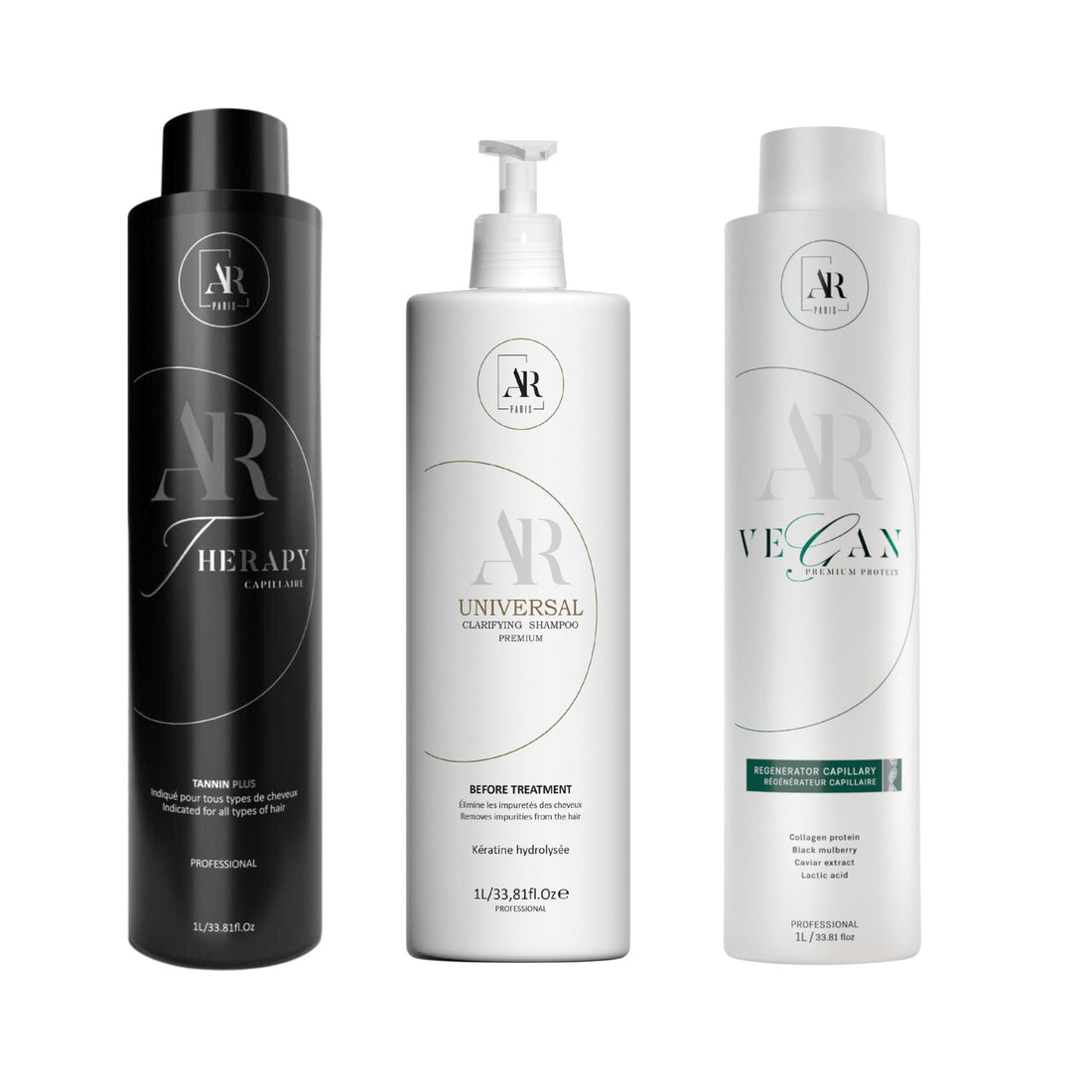 Zestaw: Tannin Therapy + Vegan Premium Protein + Shampooing Universal