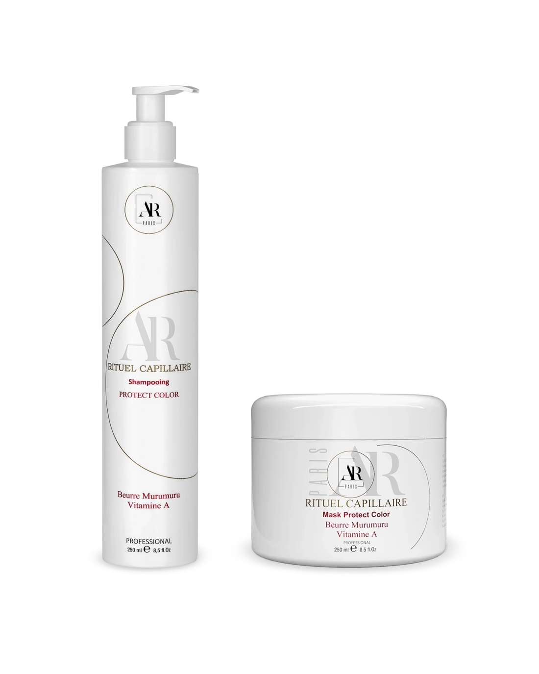 Shampooing Protect Color et Mask Protect Color AR Paris sans sulfate sans parabène soin cheveux colorés