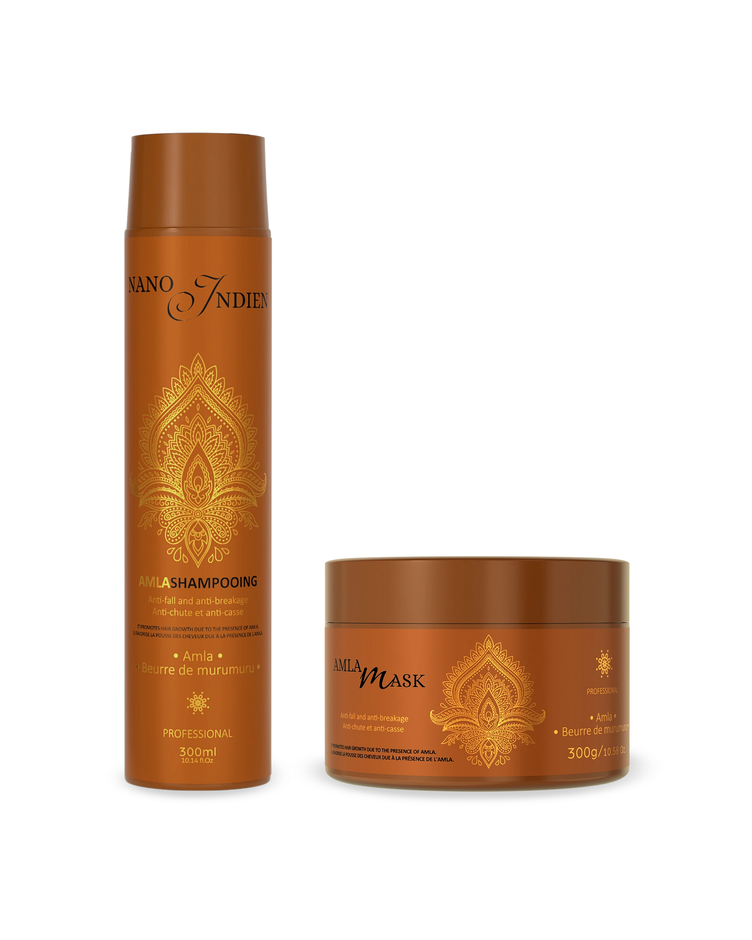 Shampoing Amla et Mask Amla AR Paris entretien du lissage Nano Indien hydratation et réparation