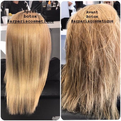 avant après boto capillaire réparation cheveux abîmés résultat AR Paris