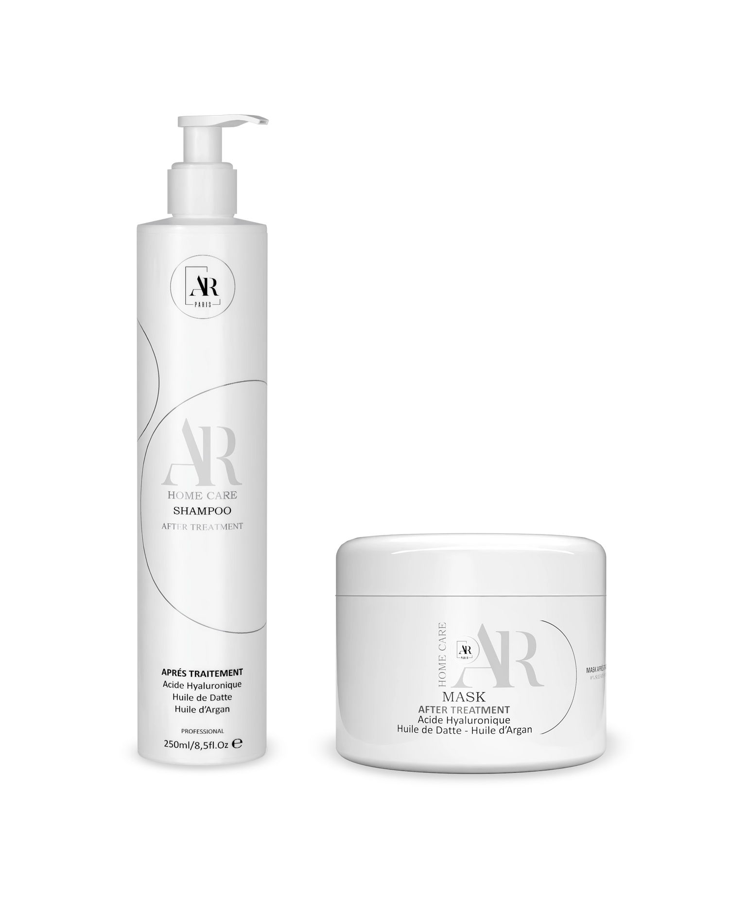 Home Care Shampoo et Mask AR Paris entretien après lissage sans sulfate sans parabène