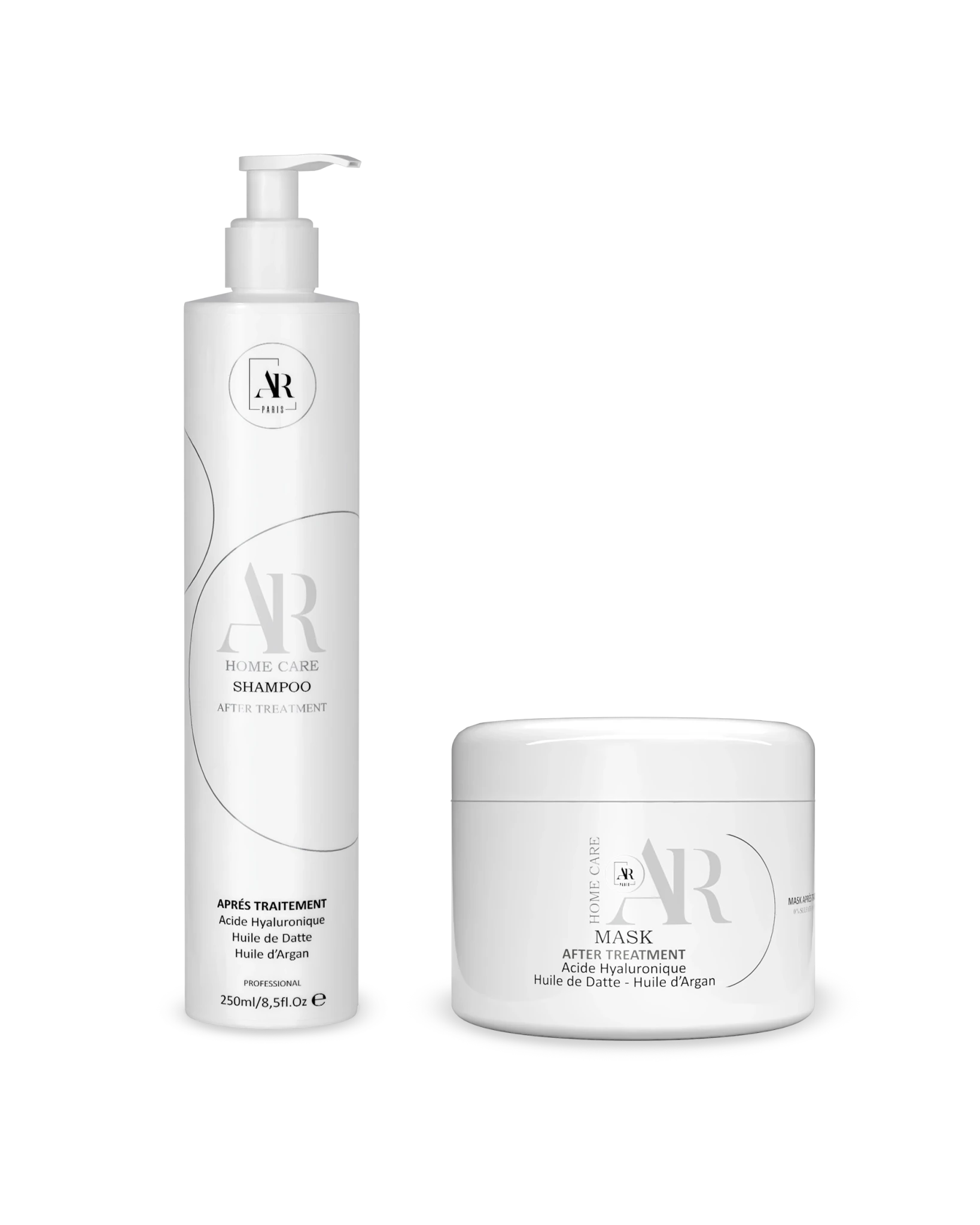 Home Care Shampoo et Mask AR Paris entretien après lissage sans sulfate sans parabène