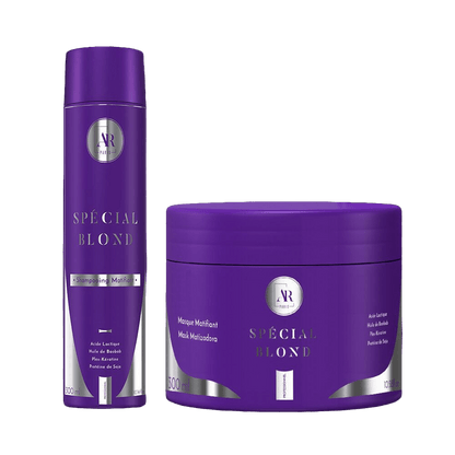 Kit Spécial Blond AR Paris shampooing et masque cheveux blonds neutralisation reflets jaunes