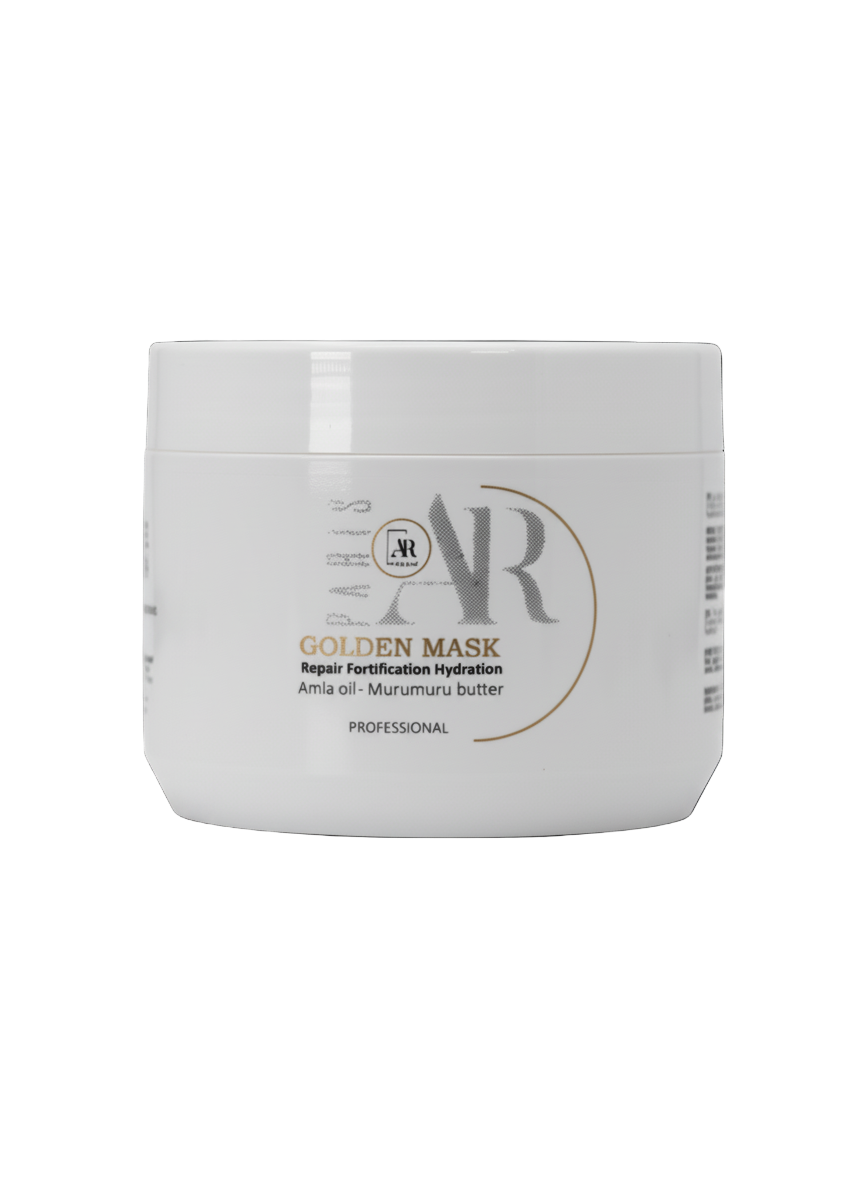 Masque Golden AR Paris sans sulfate réparation et hydratation des cheveux secs et abîmés