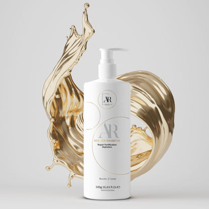 Shampoing sans sulfate AR Paris kératine et caviar entretien du lissage hydratation et fortification des cheveux
