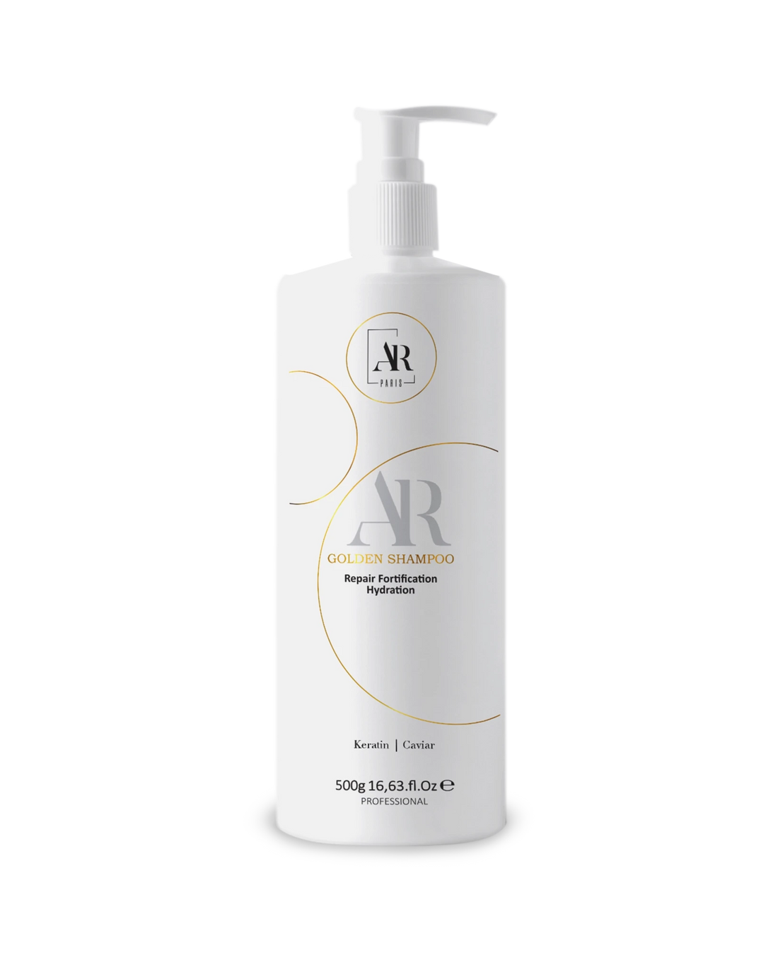Shampoing Golden AR Paris sans sulfate pour entretien du lissage hydratation et réparation des cheveux