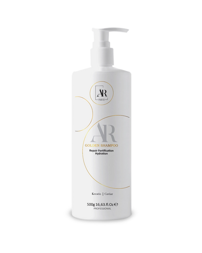 Shampoing Golden AR Paris sans sulfate pour entretien du lissage hydratation et réparation des cheveux