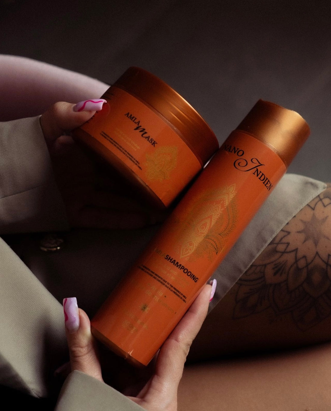 shampoing et masque entretien lissage indien cheveux ar paris