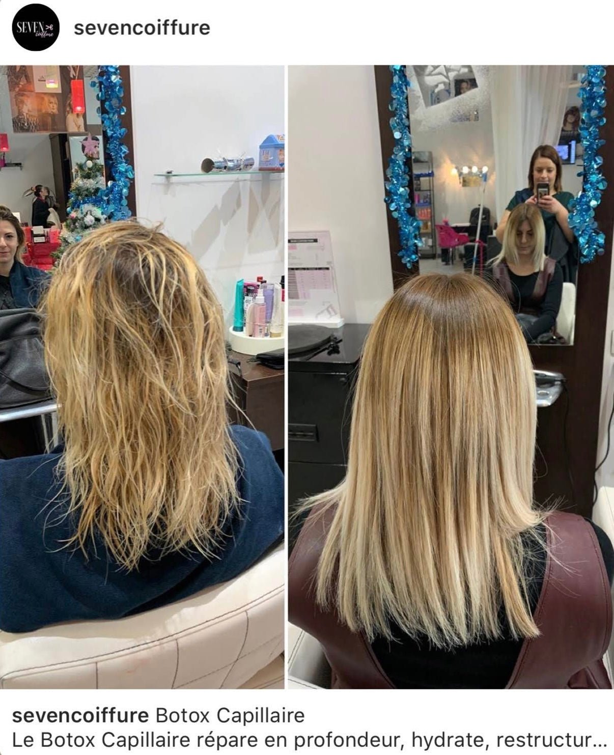 soin botox capillaire reconstruction cheveux abîmés avant après AR Paris