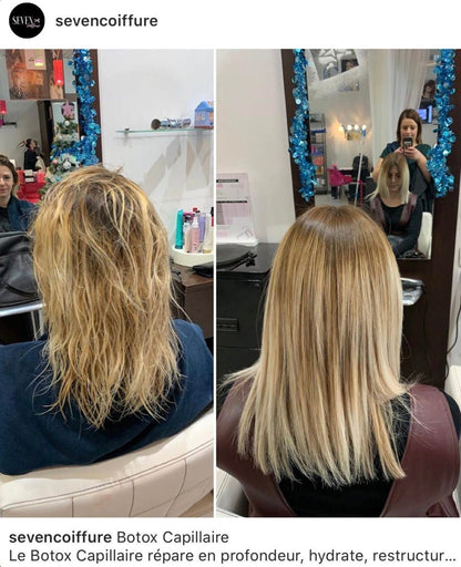 soin botox capillaire reconstruction cheveux abîmés avant après AR Paris